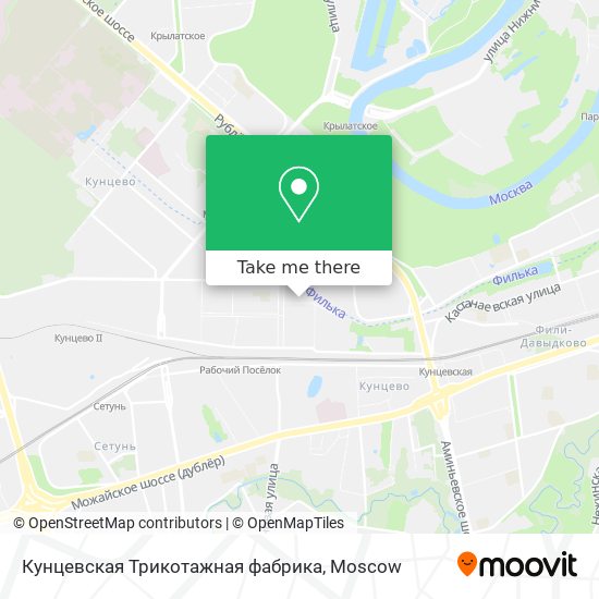 Кунцевская Трикотажная фабрика map