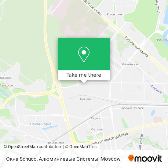 Окна Schuco, Алюминиевые Системы map