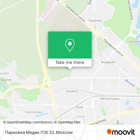 Парковка Медик ГСК 32 map