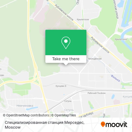 Специализированная станция Мерседес map