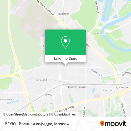 ВГУЮ - Военная кафедра map