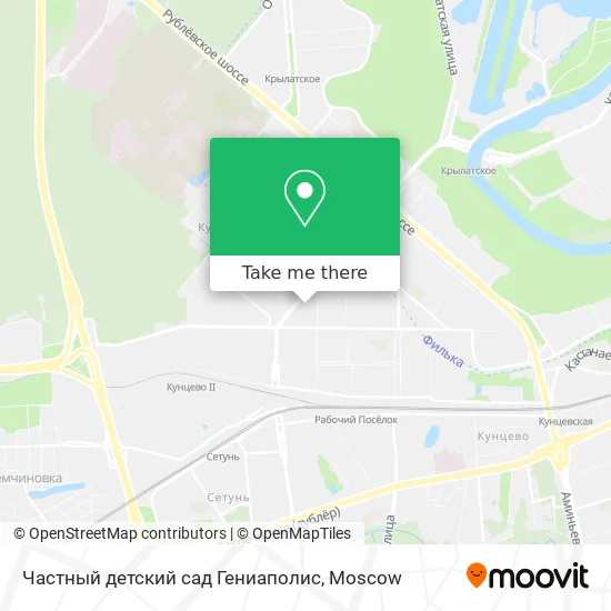 Частный детский сад Гениаполис map