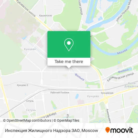 Инспекция Жилищного Надзора ЗАО map
