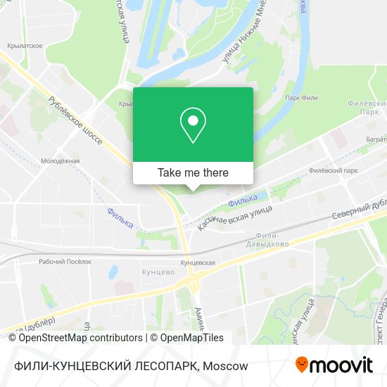 ФИЛИ-КУНЦЕВСКИЙ ЛЕСОПАРК map