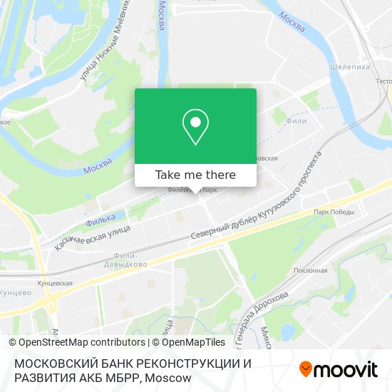 МОСКОВСКИЙ БАНК РЕКОНСТРУКЦИИ И РАЗВИТИЯ АКБ МБРР map