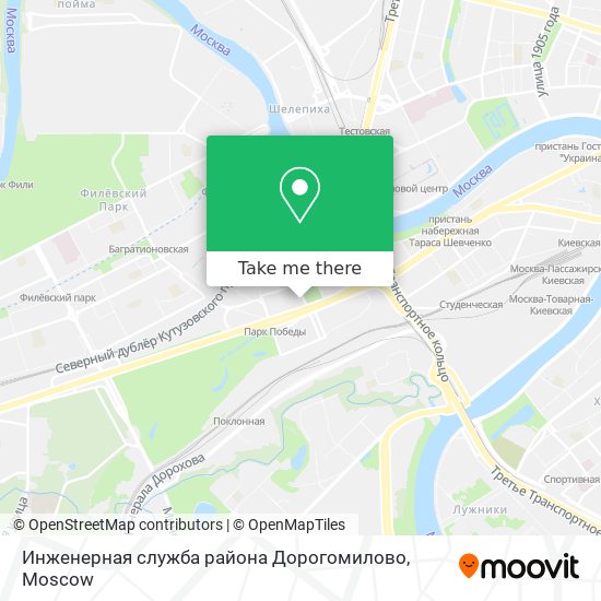 Инженерная служба района Дорогомилово map