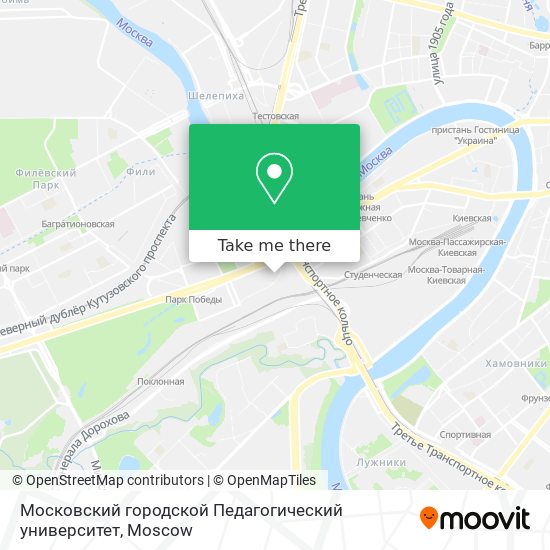 Московский городской Педагогический университет map