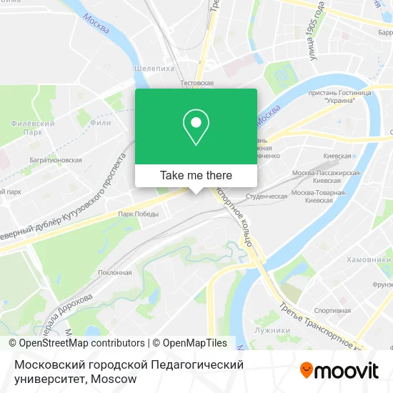 Московский городской Педагогический университет map