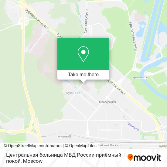 Центральная больница МВД России-приёмный покой map
