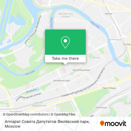 Аппарат Совета Депутатов Филёвский парк map