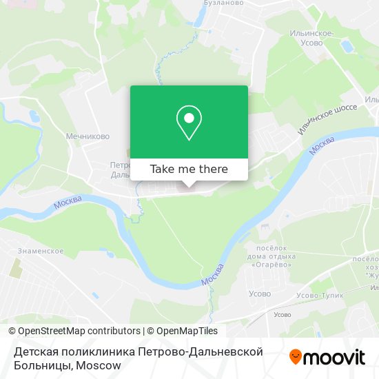 Детская поликлиника Петрово-Дальневской Больницы map