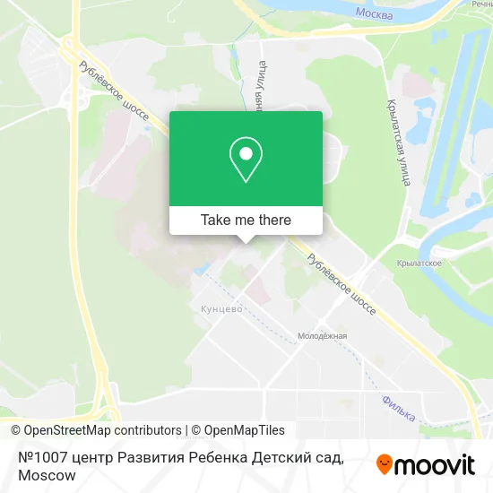 №1007 центр Развития Ребенка Детский сад map