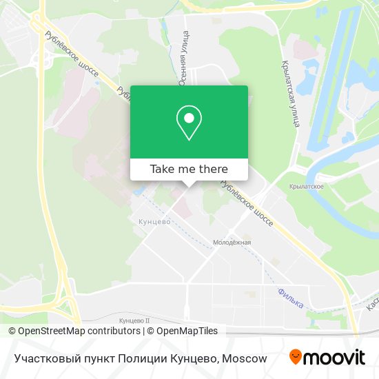 Участковый пункт Полиции Кунцево map