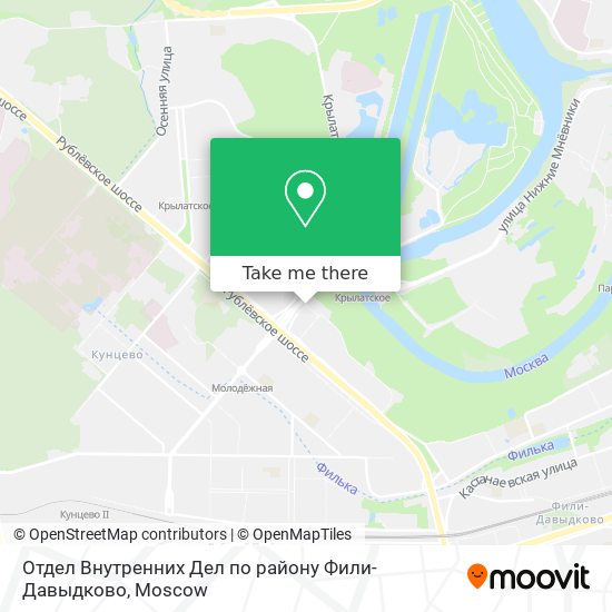 Отдел Внутренних Дел по району Фили-Давыдково map