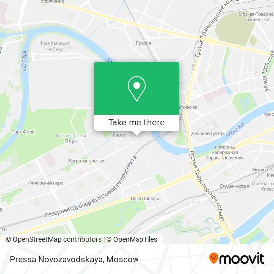 Pressa Novozavodskaya map