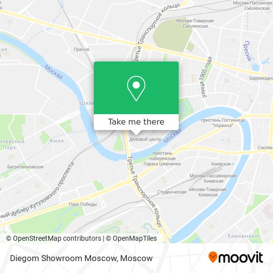 Diegom Showroom Moscow map