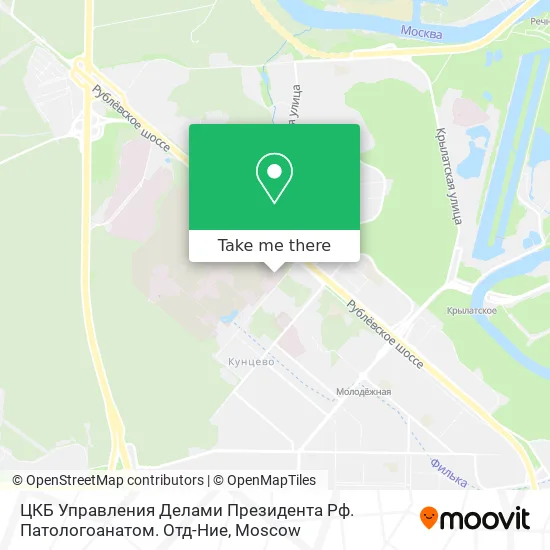 ЦКБ Управления Делами Президента Рф. Патологоанатом. Отд-Ние map
