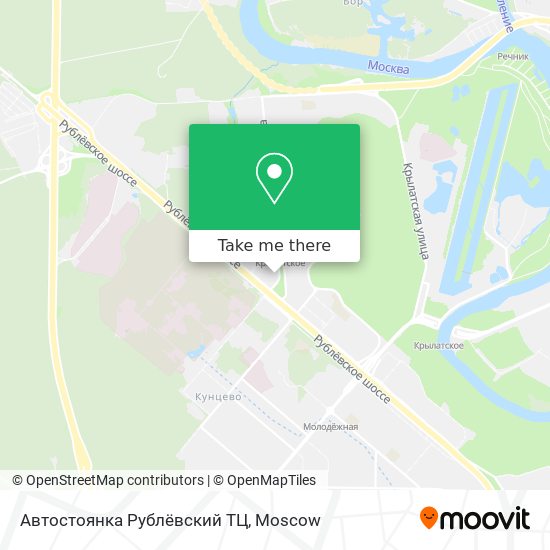 Автостоянка Рублёвский ТЦ map