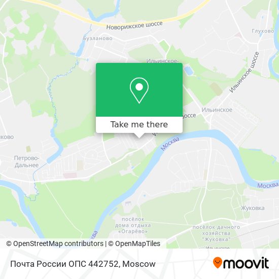 Почта России ОПС 442752 map