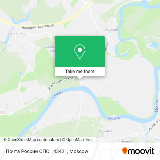 Почта России ОПС 143421 map