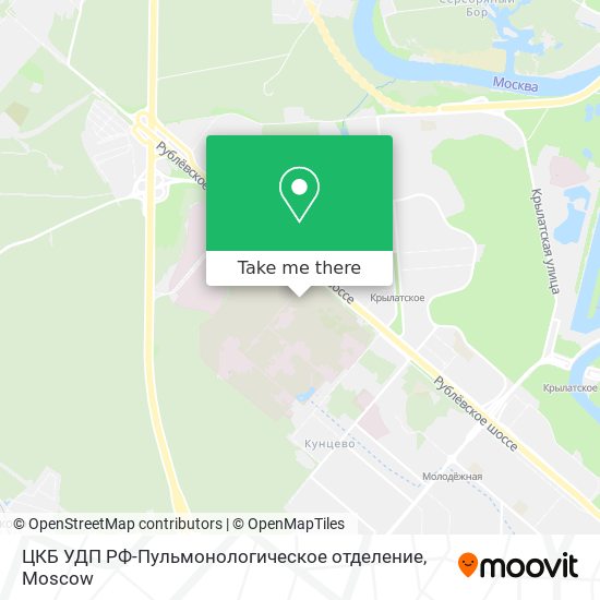 ЦКБ УДП РФ-Пульмонологическое отделение map