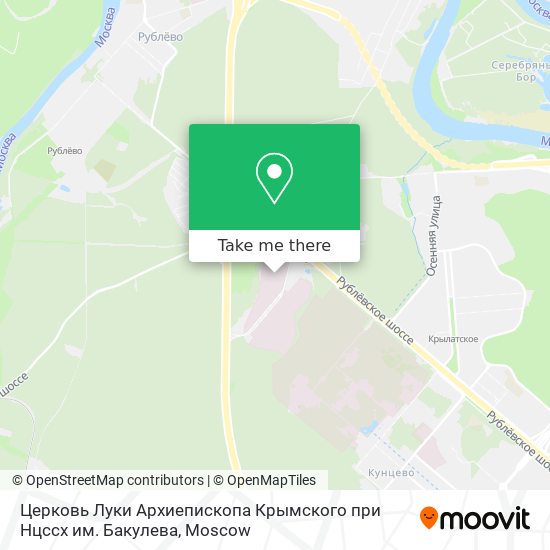 Церковь Луки Архиепископа Крымского при Нцссх им. Бакулева map