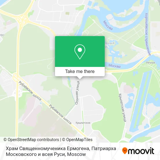 Храм Священномученика Ермогена, Патриарха Московского и всея Руси map