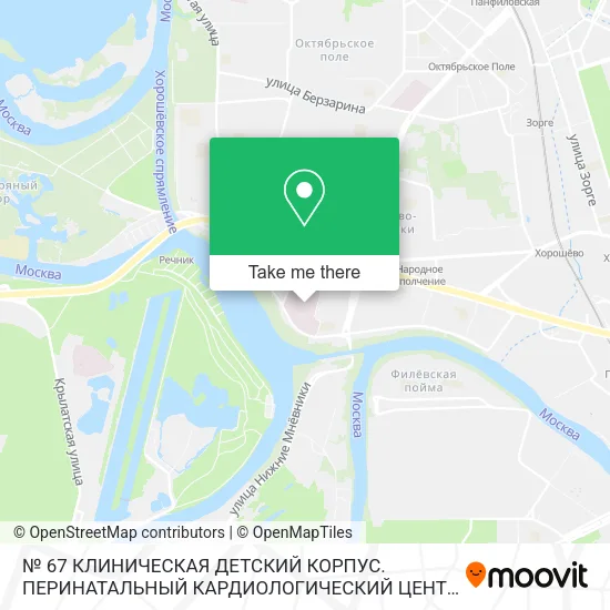 № 67 КЛИНИЧЕСКАЯ ДЕТСКИЙ КОРПУС. ПЕРИНАТАЛЬНЫЙ КАРДИОЛОГИЧЕСКИЙ ЦЕНТР map