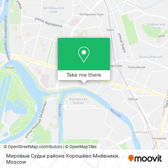 Мировые Судьи района Хорошёво-Мнёвники map