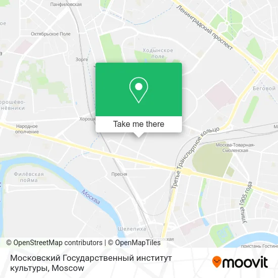 Московский Государственный институт культуры map