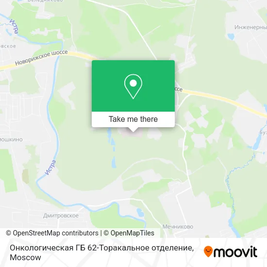 Онкологическая ГБ 62-Торакальное отделение map