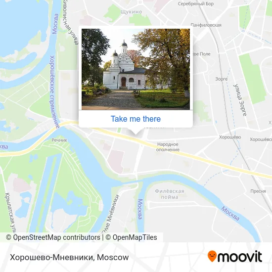 Хорошево-Мневники map