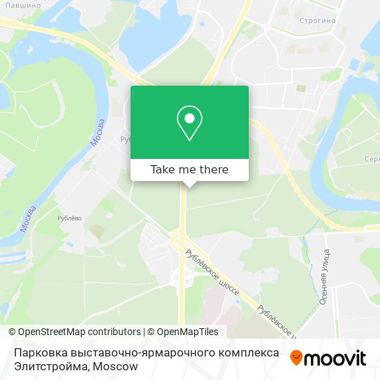 Парковка выставочно-ярмарочного комплекса Элитстройма map