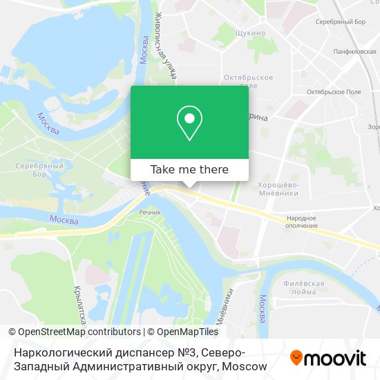 Наркологический диспансер №3, Северо-Западный Административный округ map