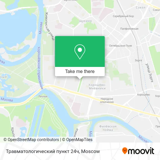 Травматологический пункт 24ч map