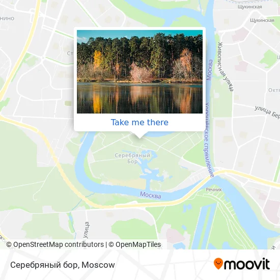 Серебряный бор map