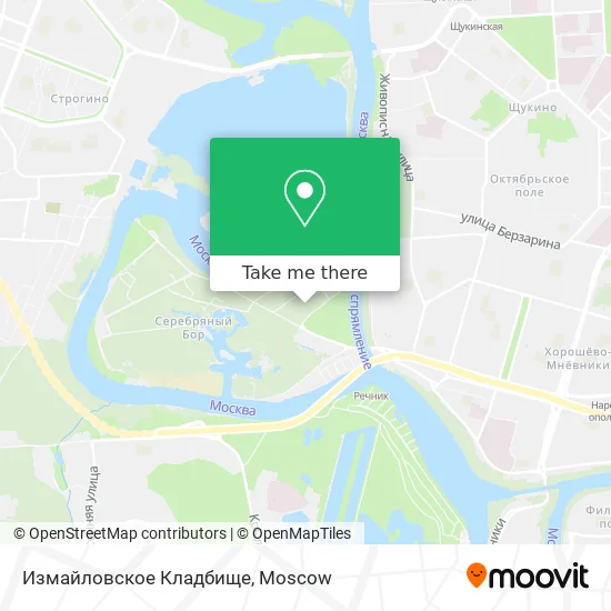 Измайловское Кладбище map