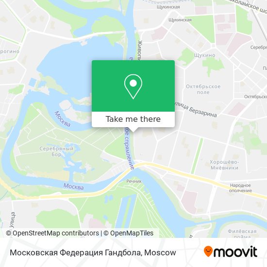 Московская Федерация Гандбола map