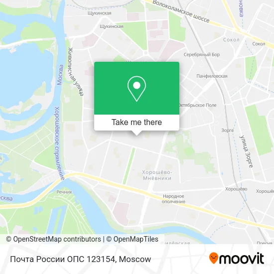 Почта России ОПС 123154 map
