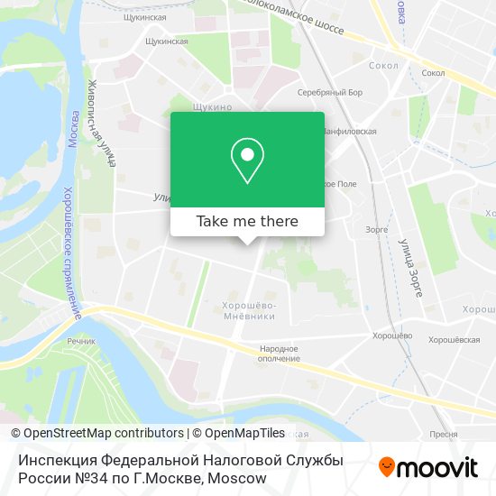 Инспекция Федеральной Налоговой Службы России №34 по Г.Москве map