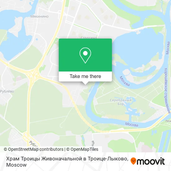 Храм Троицы Живоначальной в Троице-Лыково map