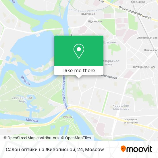 Салон оптики на Живописной, 24 map
