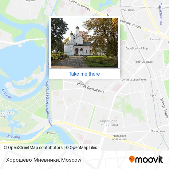 Хорошево-Мневники map