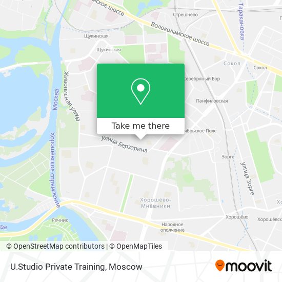 U.Studio Private Training map