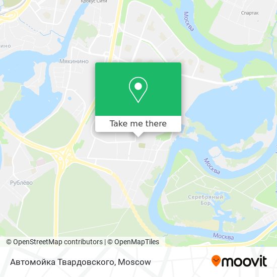 Автомойка Твардовского map