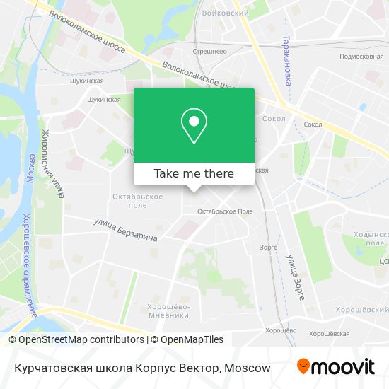 Курчатовская школа Корпус Вектор map