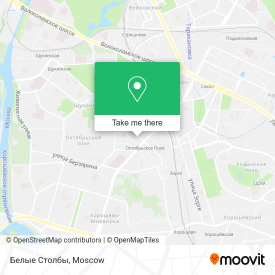 Белые Столбы map
