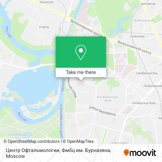 Центр Офтальмологии, Фмбц им. Бурназяна map
