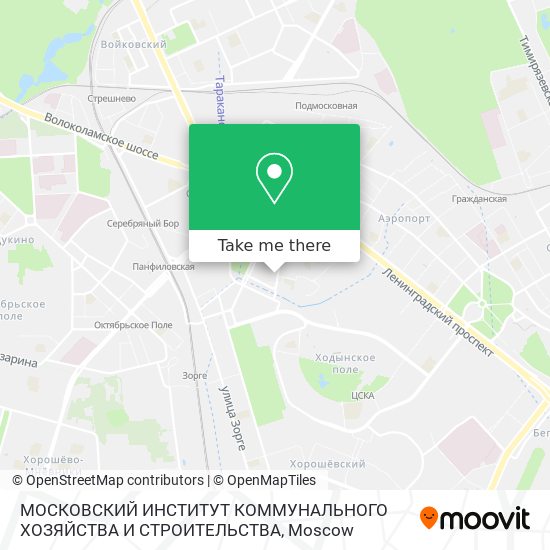 МОСКОВСКИЙ ИНСТИТУТ КОММУНАЛЬНОГО ХОЗЯЙСТВА И СТРОИТЕЛЬСТВА map
