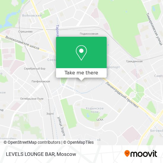 LEVELS LOUNGE BAR map